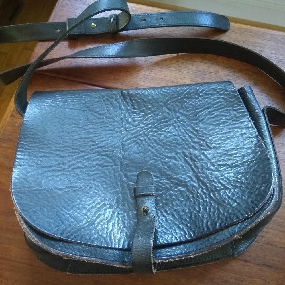 The Point Leather Saddle Bag